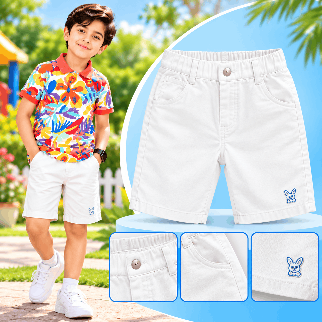 Tropical Print Short