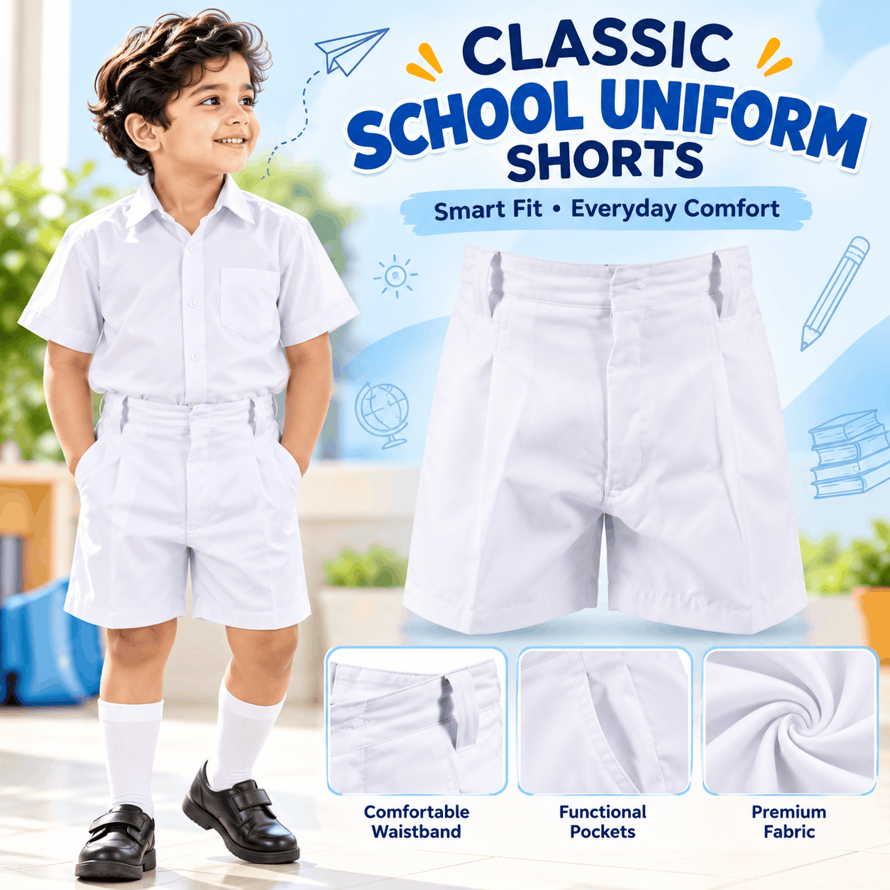 White Uniform Shirt and Paint